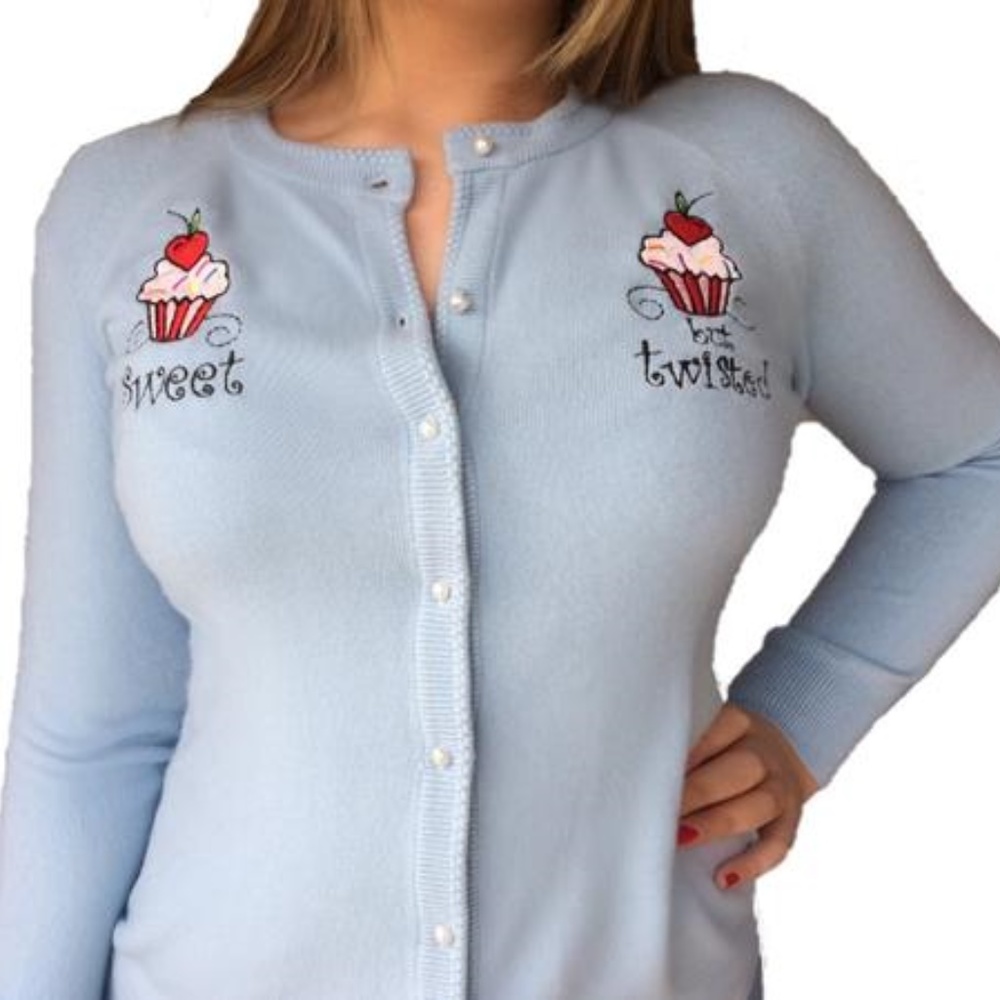 Sweet But Twisted Cupcake Cardigan / XL 1X